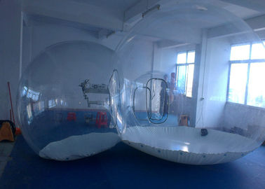 Round Transparent inflatable lawn tent bubble for camping , movable and foldable