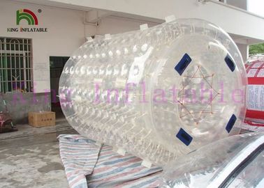 Durable 1.0mm PVC / TPU Inflatable Water Roller CE Approved Transparent Water Toy