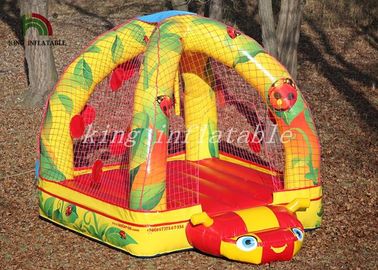 Mini Commercial Bounce Houses Bright Color Arch Tube With Net Model