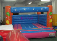 Kustom 4 x 4 m Pencetakan Tangan Rumah Bouncing Inflatable Kids Jumping Castle
