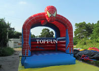 Merah / Biru Inflatable Spiderman Jumping Castle Bouncy House Waterproof