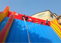 Komersial Raksasa Plato 0.55mm PVC Terpal Slide Tiup Untuk Orang Dewasa 12 * 8m