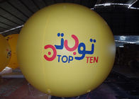 Balon Inflatable Kustom Kuning Untuk Iklan Komersial Diameter 2.5m