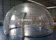 Jelas PVC Double Layers Inflatable Bubble Tent 8m Diameter Pameran