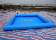 Aman 5 * 5m Biru Anak Inflatable Paddling Pool, 0.9mm PVC Terpal