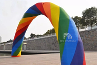 Inflatable Arches Rainbow Archway Entrance Dekorasi Candy Arch Untuk Iklan