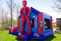 Spiderman Inflatable Bouncer House Outdoor / Indoor Bouncer Jumping Castle Dengan Slide