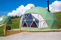 Outdoor Glamping Eco Hotel Transparan Tahan Air Dome House Desert Geodesic Tent