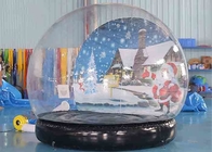 Bola Salju Tiup Dekorasi Natal Tenda Gelembung Kubah Transparan Dengan Blower Udara