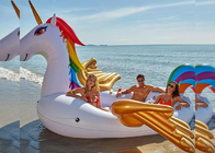 Inflatable Island Float Mainan Air Dewasa 6 Orang Inflatable Unicorn Pool Float