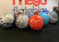Balon Iklan Luar Ruang Balon Planet Gantung Tiup Balon Dunia Dengan Lampu Led