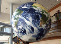Iklan Raksasa Inflatables Word Globe Peta Bumi Bola LED menggantung Planet