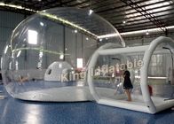 0.65mm PVC Transparan Inflatable Tent Jelas Air Bubble Tent Dengan Single Layer