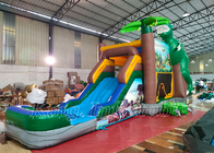 Dinosaurus Happy Hop Bouncy Castle Slide Rumah bouncing T-Rex Inflatable Jumping Castles