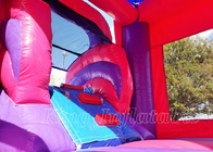 Pink Rumah Bouncing Tiup Permainan Luar Ruangan Gadis Pesta Bouncer Bouncy Castle