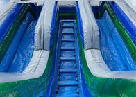 Seluncuran Air Tiup Anak Besar Permainan Luar Ruangan PVC Seluncuran Air Ganda Raksasa Tiup