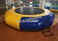 Kuning Putaran Inflatable Air Toy Inflatable Trampoline Untuk Olahraga Air Outdoor