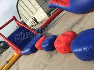 0.9mm PVC Terpal Taman Air Inflatable Besar 40m Diameter Dengan Warna Merah / Biru