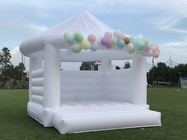 Commercial White Inflatable Bouncer Castle Jumping Inflatable Wedding Bounce House