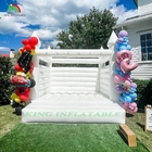 White Inflatable Bouncer Castle Indoor Inflatable Bounce House Untuk Pernikahan
