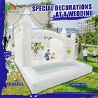 Backyard Water Jumper Toy White Castle Bouncer Outdoor dan Indoor Party Inflatable Bounce House Anak-anak Castle