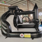Rumah Bouncing Inflatable Dengan Bola Pit Dan Slide Moonwalk Bouncers Rumah Bouncing