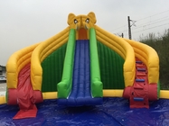Slide Air Inflatable Mainan Bola Renang Kolam Renang Taman Air Inflatable Dengan Kolam Renang