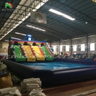 Olahraga Luar Ruang Taman Slide Inflatable Inflate Slide Air Inflatable Besar Dengan Kolam Renang