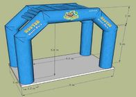 23 Kaki Hijau Oxford Fabric Arch Pintu Masuk Inflatable Untuk Taman Air