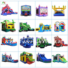 Harga Pabrik Custom Putih Inflatable Bounce Castle Pesta Pernikahan Bouncer Rumah Dan Slide Combo Untuk Dijual