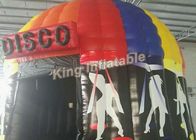 Tenda disko tiup warna-warni yang disesuaikan dengan ukuran lukisan penuh, diameter 6m