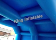 Disesuaikan 7 * 5m Biru Inflatable Tunnel Tent untuk Permainan Olahraga atau Acara