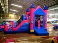 Bahan PVC Inflatable Jumping Castle Dengan Slide Untuk Anak-Anak, Childrens Castle Bouncy