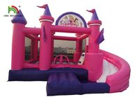 6m Inflatable Jumping Castle Besar Multiplay Bouncy Dengan Curve Slide