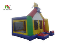 0.55mm PVC Kuning 20ft SpongeBob Inflatable Party Combo Jumping Castle Untuk Anak