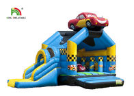 5,2 x 6,9 m Rumah Bouncing Inflatable Kustom / Melompat Castle Dengan Slide