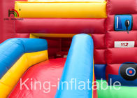 Slide Type Fire Truck Trampoline Inflatable Jumping Castle Untuk Indoor Kids