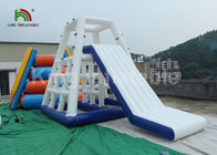 7.5 * 3.5 * 4 m Putih Inflatable Jungle Joe Water Mainan Climbing Tower Untuk Taman Air