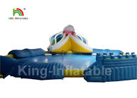 Taman Air Inflatable Tema Hiu Putih Dengan Kolam Renang Putaran Diam 25m