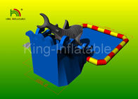 Grey Megalodon Dewasa &amp;amp; Anak-Anak Taman Air Inflatable Dengan Slide Untuk Outdoor