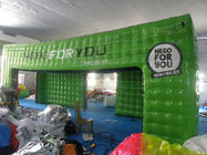 Tenda Acara Inflatable Square Hijau dengan terpal PVC 0.6mm - 0.9mm, Tahan Air dan Tahan Api