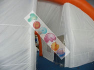 Tenda Acara Tiup PVC Putih Besar Dan Oranye Untuk Penggunaan Di Luar Pintu