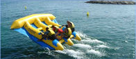 Menyenangkan PVC Inflatable Fly Fishing Boats Bentuk Pisang untuk 3-6 Orang Aqua Game