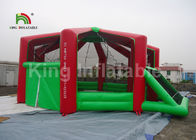 Sewa Lapangan Sepak Bola Inflatable Indoor Merah Khusus Untuk Dewasa Anti - Retak / Anti - Selip