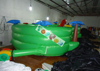 0.45mm PVC Tarpaulin Inflatable Taman Hiburan Turtle Playground Dengan Slide Dan Terowongan