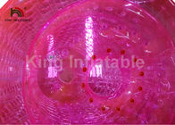 2.4m Diameter Dewasa Pink Inflatable Air Zorb Roller PVC Water Toy Untuk Amusement