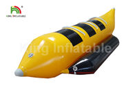 Komersial Kelas Kuning 3 Kursi Inflatable Fly Fishing Boats / Banana Boat Towable