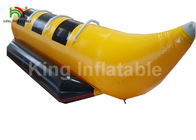Komersial Kelas Kuning 3 Kursi Inflatable Fly Fishing Boats / Banana Boat Towable