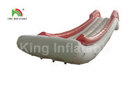 Airtight Outdoor Pink / Putih Inflatable Yacht Slide Water Toy Dengan Logo Disesuaikan