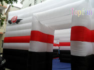 Tenda Acara Inflatable Square Terang / 12m Putih Waterproof Cloth Inflatable Tent